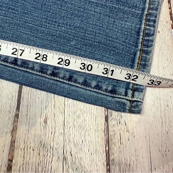 levi's 545 lowboot cut denim jeans womens sz 8 long boho western Y2K - Picture 4 of 8
